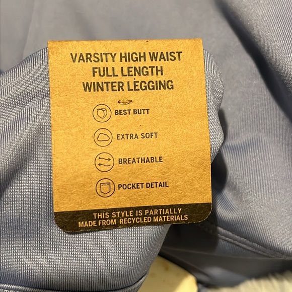 NWT Victoria Secret Varsity High Waist Full Length Winter Legging Size Large - Picture 7 of 7